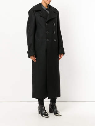 Haider Ackermann long double breasted coat