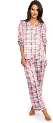 Figleaves Satin Check Pyjama Set