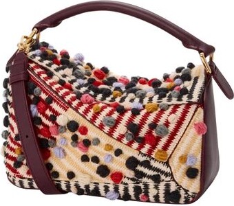 Loewe Small Puzzle bag in embroidered textile
