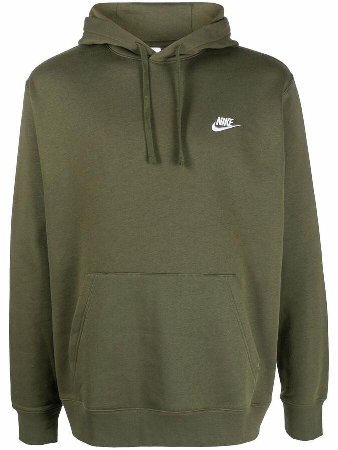 olive green nike zip up