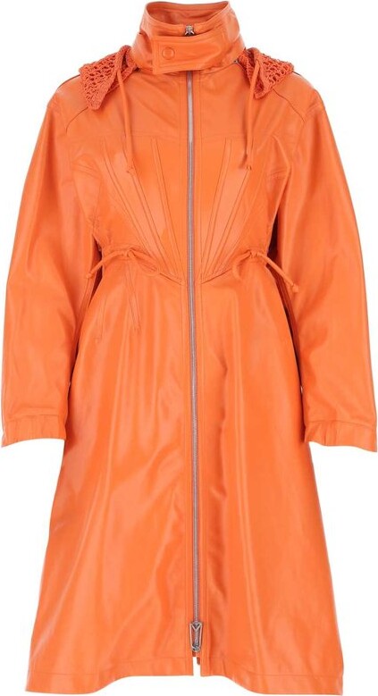 winter essential bold orange parka