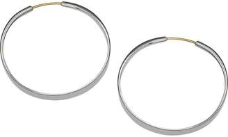 Ed Levin Jewelry Silver Forged Hoop
