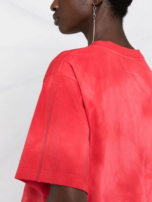 MM6 MAISON MARGIELA tie-dye cropped T-shirt - ShopStyle MM6 MAISON MARGIELA tie-dye cropped T-shirt - ShopStyle