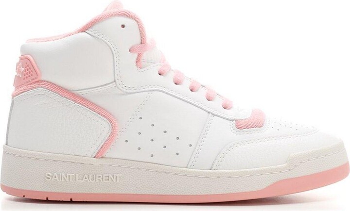 【送料&関税込】Saint Laurent Jefferson High-top Sneakers Saint Laurent Jefferson High-Top Sneakers - ShopStyle