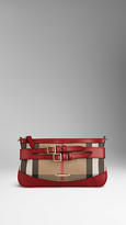 Thumbnail for your product : Burberry House Check Buckle Detail Clutch Bag