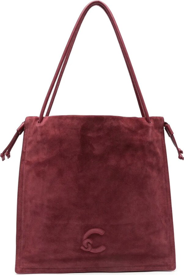 Coccinelle large Dulse suede tote bag