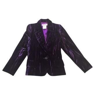 Saint Laurent Purple Velvet Jacket for Women Vintage