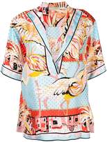 Thumbnail for your product : Emilio Pucci birds print blouse