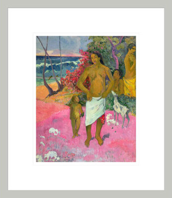 Red Barrel Studio A Walk by the Sea by Paul Gauguin - Framed Giclee Print