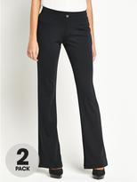 Thumbnail for your product : South Jersey Slim Boot Trousers (2 Pack)