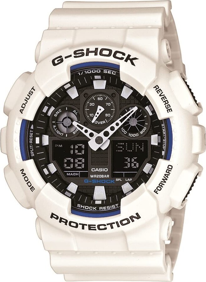G-shock Watch, Men's White Resin Strap | ShopStyle