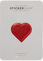Thumbnail for your product : Anya Hindmarch Heart Textured-Leather Sticker