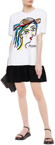 Thumbnail for your product : Moschino Two-tone Sequin-embellished Stretch-cotton Jersey Mini Dress