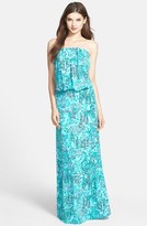 Thumbnail for your product : Lilly Pulitzer 'Morada' Print Blouson Maxi Dress