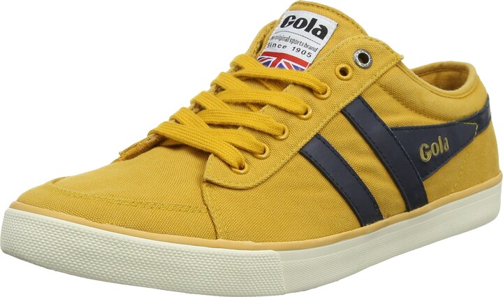 yellow canvas shoes mens