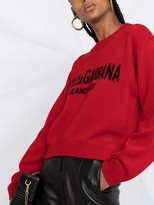 Thumbnail for your product : Dolce & Gabbana Cashmere Logo-Intarsia Jumper