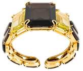Thumbnail for your product : Bounkit Smoky Quartz & Citrine Statement Cuff
