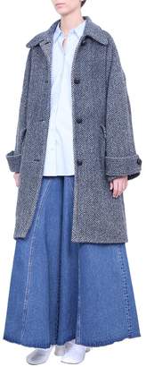 MM6 MAISON MARGIELA Herringboned Wool Coat