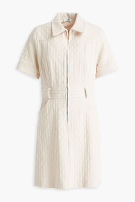 Sandro Sabine cotton-jacquard mini dress