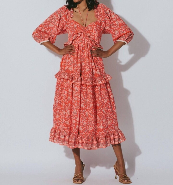Cleobella Celia Midi Dress in Fan Block Print - ShopStyle
