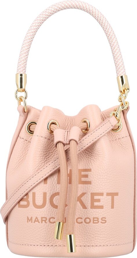 New pink mini College Style Ringer Bucket Bag Tote Crossbody bag Single  shoulder bag women's bag Hand-woven beach bucket bag
