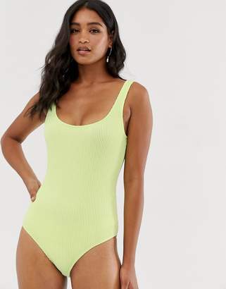And other stories & jersey body in lime