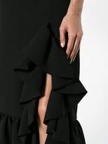 Thumbnail for your product : MSGM side ruffle midi skirt