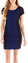 Thumbnail for your product : My Michelle Cap-Sleeve Knit Colorblock Dress