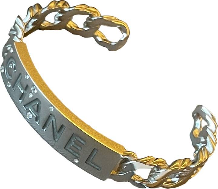 Chanel Logo ID Bracelet in Gold — UFO No More