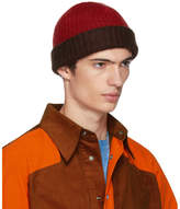 Thumbnail for your product : Marni Red and Brown Jersey Beanie