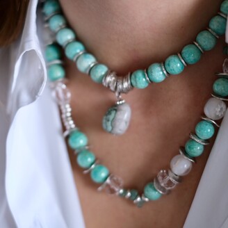 BiniBeca Design - Amazonite Necklace With Pendant