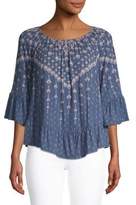 Thumbnail for your product : Style&Co. Style & Co. Petite Printed Flounce Top