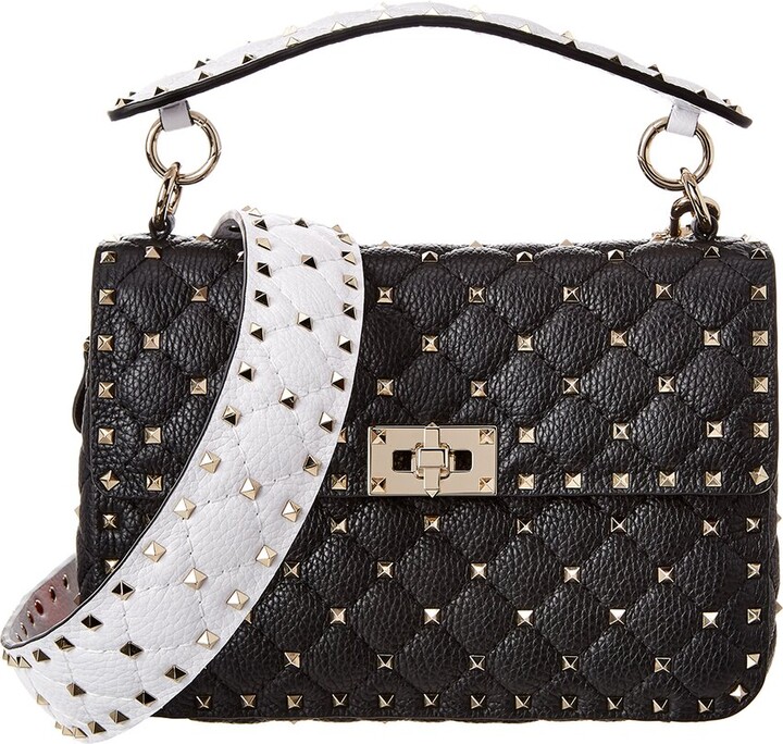 Valentino Rockstud Spike Medium Grainy Leather Shoulder Bag ShopStyle