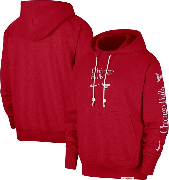 Nike Men's Red Chicago Bulls Authentic Performance Pullover Hoodie