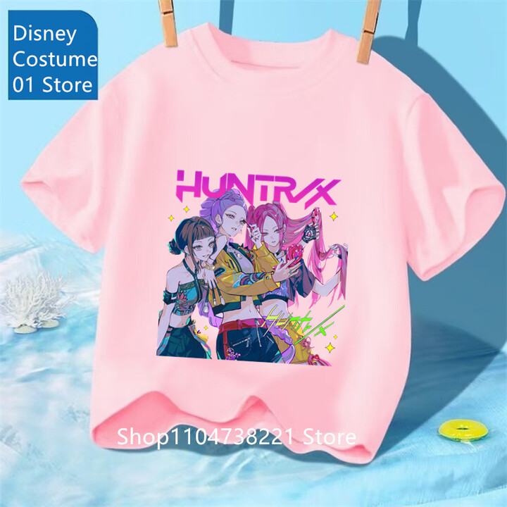 Saja Boys Tshirt Anime Kpop Demon Hunters Kids T-shirts Children & apos;s Clothing 2025 New Summer Casual Boys Girls Short Sleeve Tops