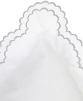 Thumbnail for your product : Melange Home Embroidered Percale Crisp Cotton Double Scallopier Duvet Set
