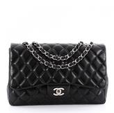 CHANEL Classic Single Flap Bag Quilted Lambskin Jumbo