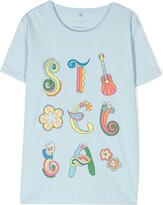 Thumbnail for your product : Stella McCartney Kids logo-print cotton T-Shirt
