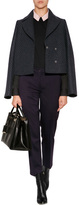 Thumbnail for your product : Jil Sander Navy Cotton Contrast Collar Top in Black