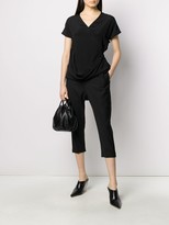 Thumbnail for your product : Rick Owens Cropped Tapered Trousers