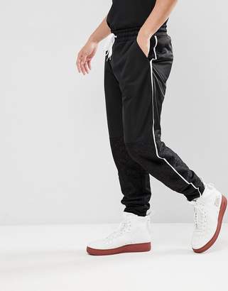 ASOS DESIGN Drop Crotch Retro Track Joggers With Lace Panels Two-Piece