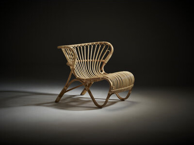 Sika Design Viggo Boesen Fox Rattan Lounge Chair