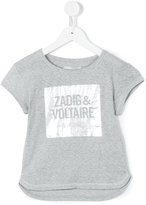 Thumbnail for your product : Zadig & Voltaire Kids square logo print T-shirt