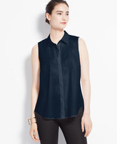 Thumbnail for your product : Ann Taylor Petite Back-Pleat Shell