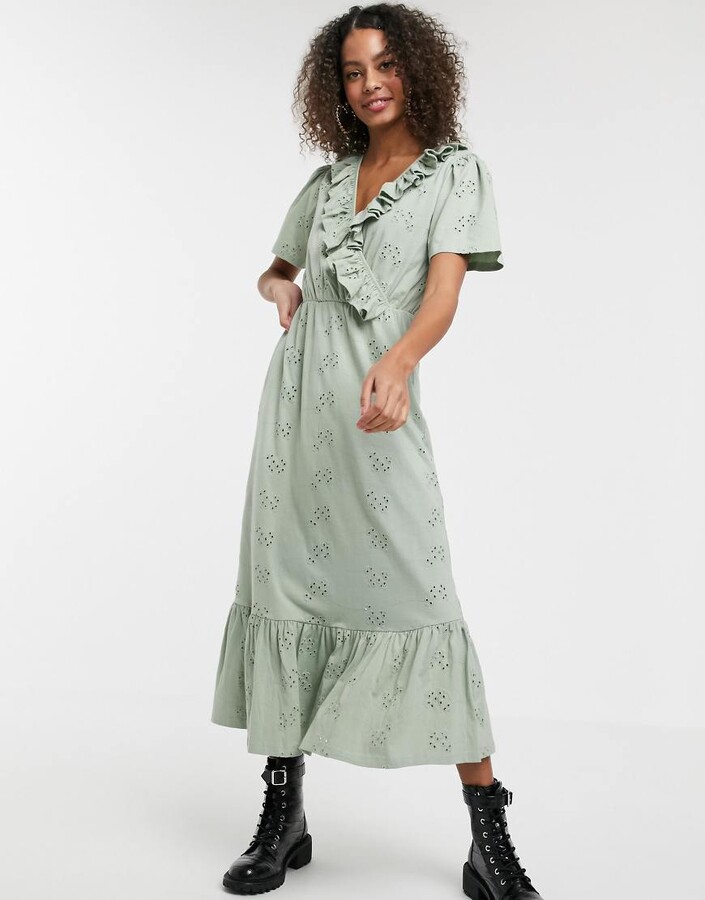 asos sage dress