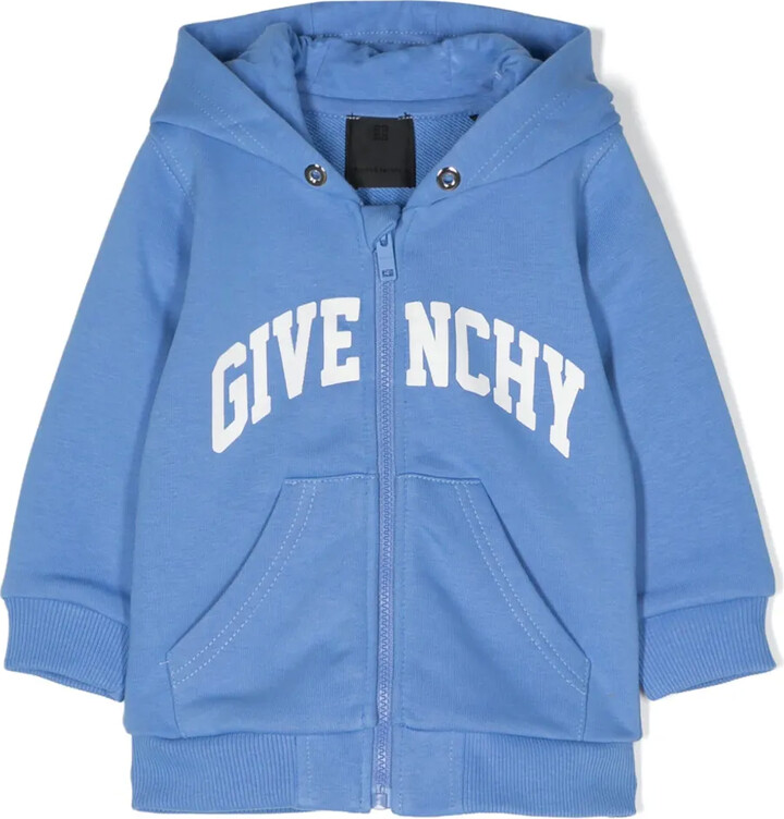 Givenchy Kids Jersey Zip-Up Hoodie