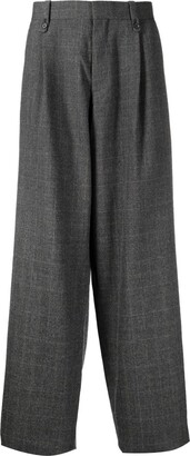 Kolor Mid-Rise Regular Wool-Blend Trousers