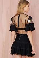 Thumbnail for your product : Nasty Gal Alice McCall Learning to Fly Embroidered Top