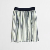 Thumbnail for your product : J.Crew Factory Factory pleated skirt in stripe