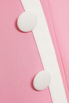 Thumbnail for your product : Balmain Two-tone crepe mini dress